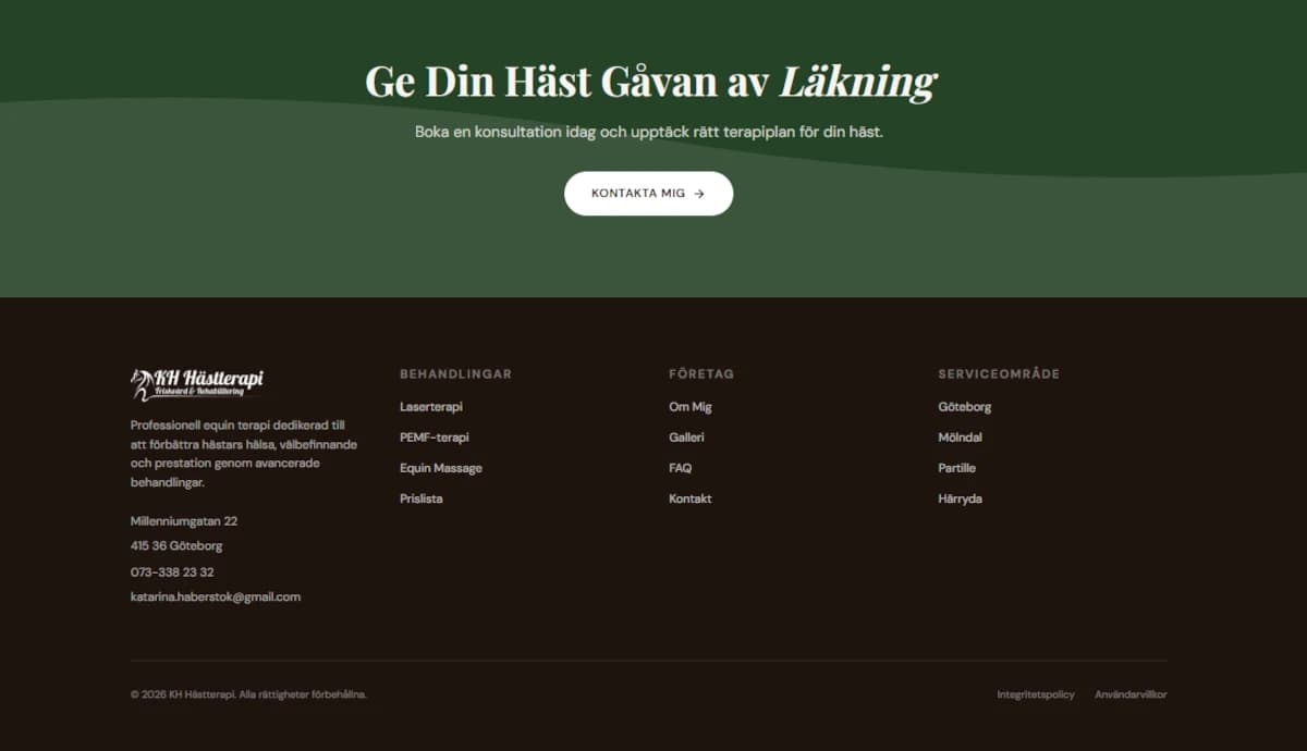 Equine Therapy Website - Alternative View