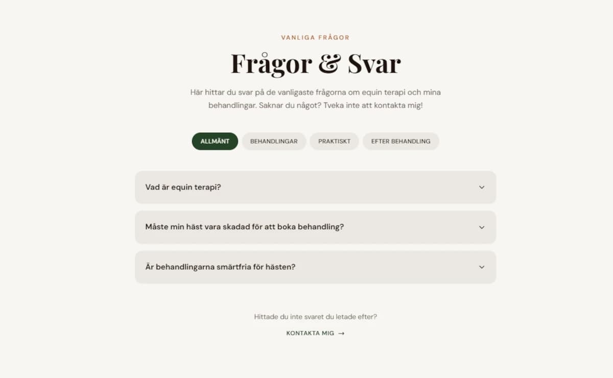 Equine Therapy Website - Alternative View