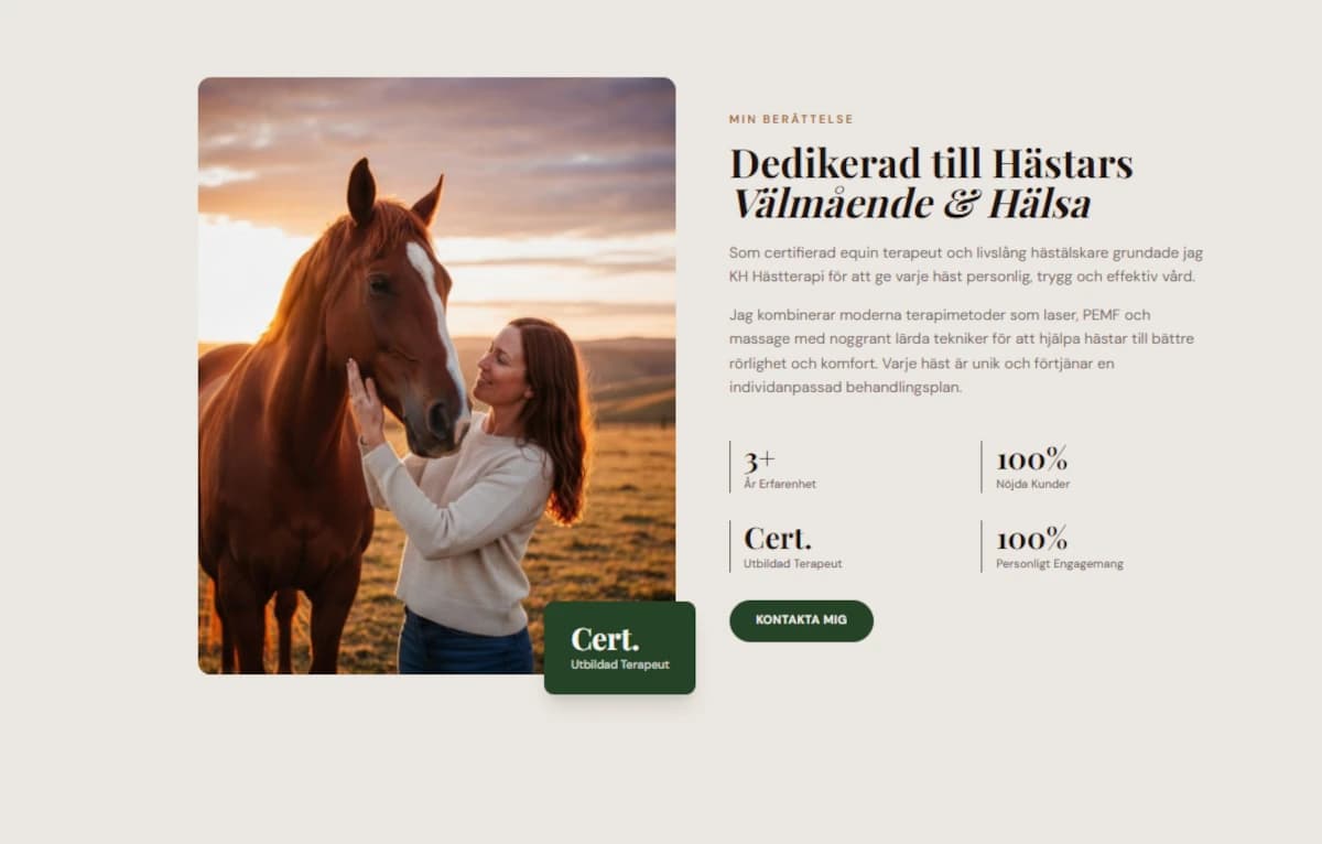 Equine Therapy Website - Alternative View